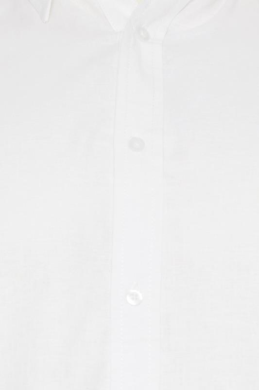 BadRhino White Long Sleeve Linen Shirt | BadRhino 2