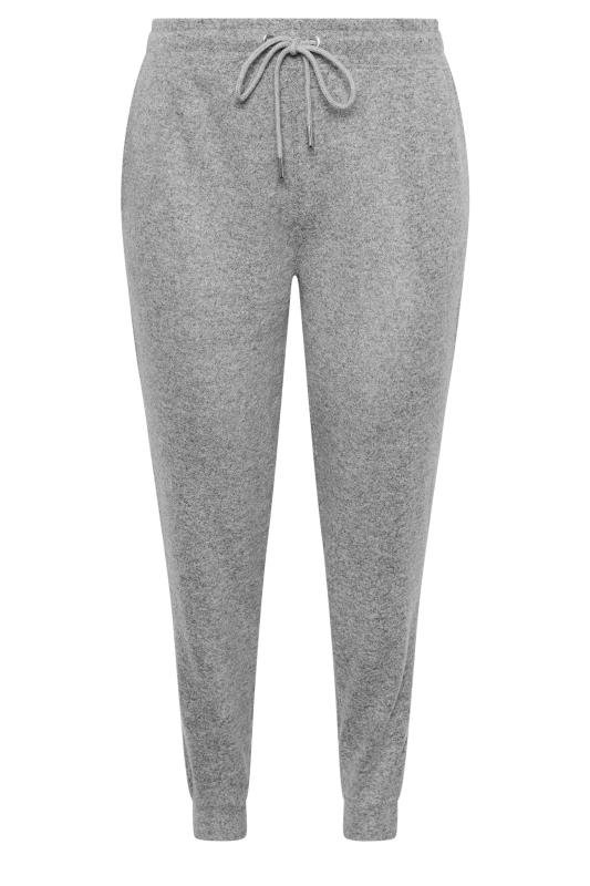 Grey soft joggers sale