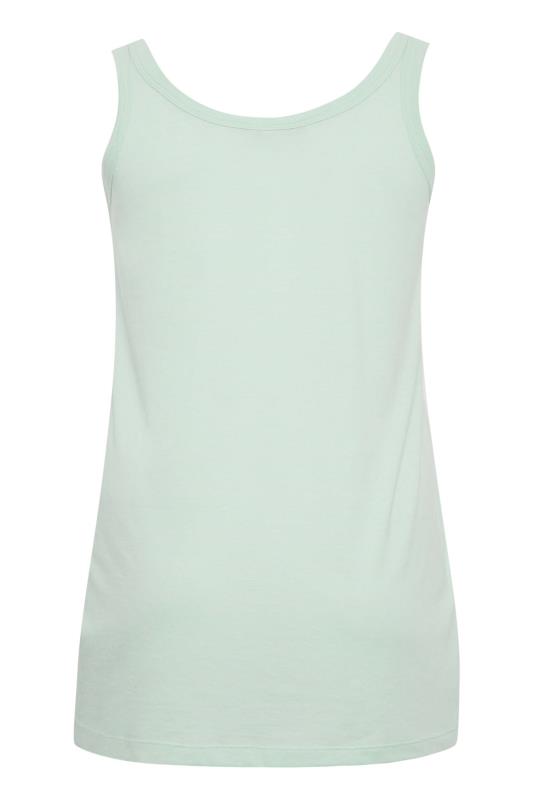 YOURS Curve Plus Size Sage Green Essential Vest Top | Yours Clothing  5