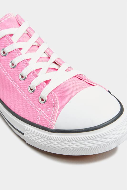 Pink Canvas Low Trainers In Extra Wide Fit_C.jpg