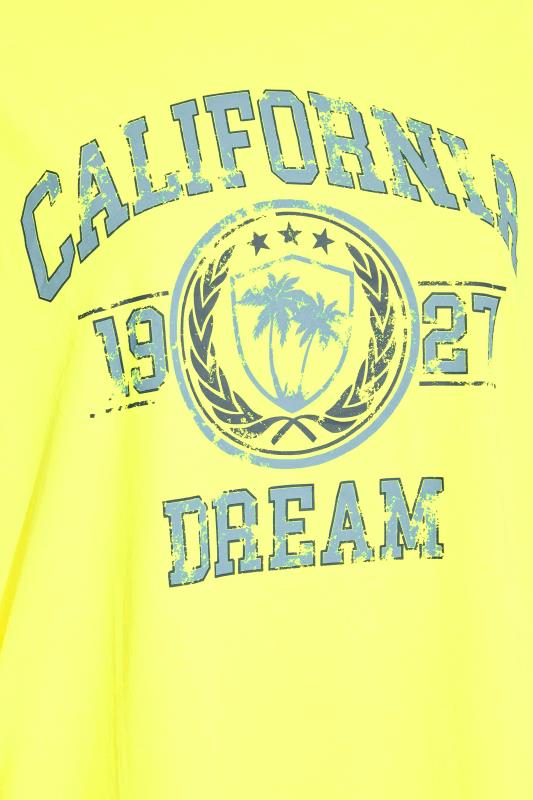 Curve Yellow 'California Dream' Slogan T-Shirt 5