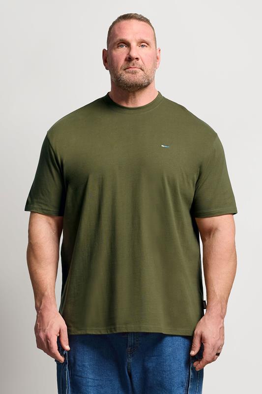 BadRhino Big & Tall Khaki Green Heavyweight T-Shirt | BadRhino 1
