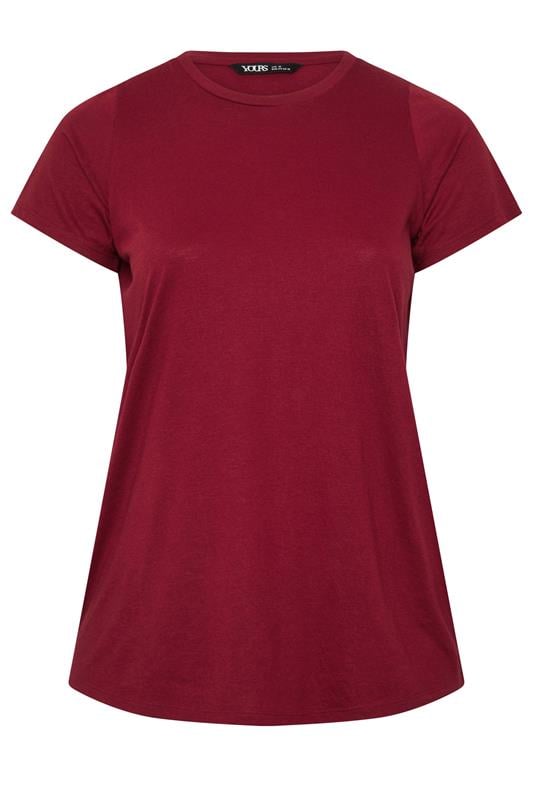 YOURS Plus Size Red Core Basic T-Shirt | Yours Clothing 5