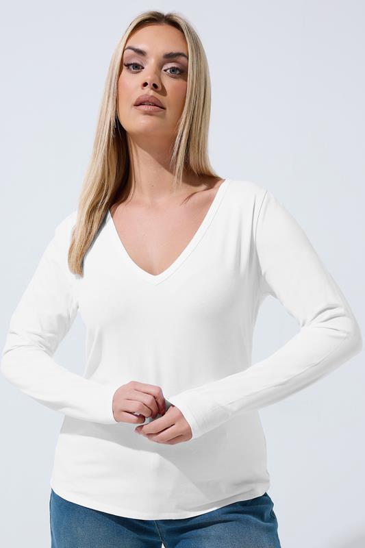 LIMITED COLLECTION – Langärmliges Oberteil in Weiß