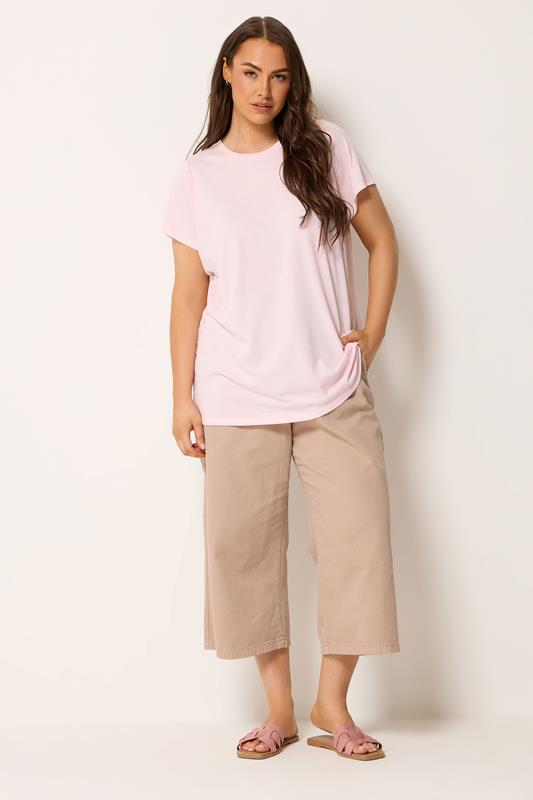 YOURSET 3 PACK Plus Size Mocha Brown & Pink Core T-Shirts | Yours Clothing 4