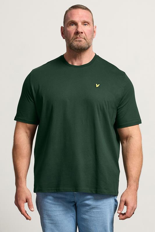 LYLE & SCOTT Big & Tall Dark Green Core T-Shirt | BadRhino 1
