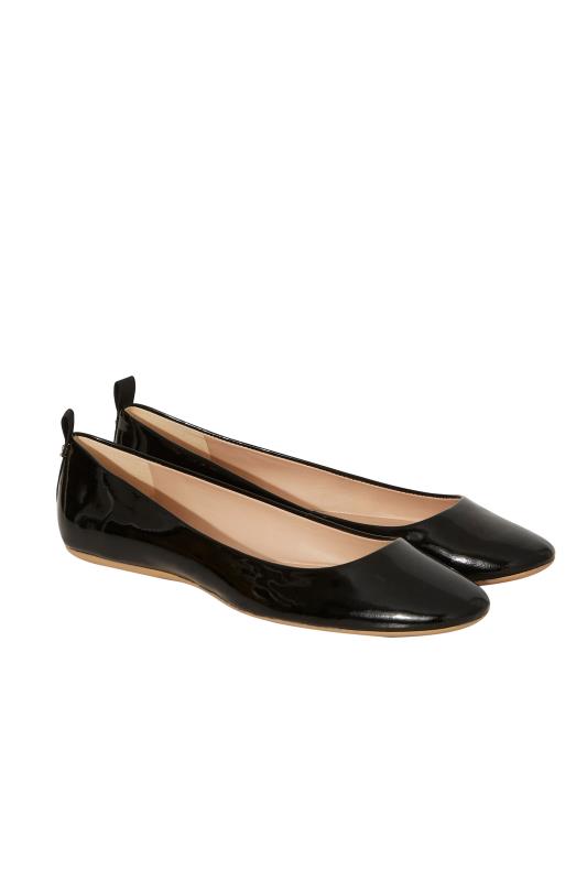 Tall  KARL LAGERFELD Paris Black Vada Ballerina Flat Shoes