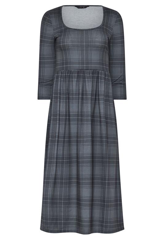 PixieGirl Petite Women's Grey Check Midi Dress | PixieGirl 5
