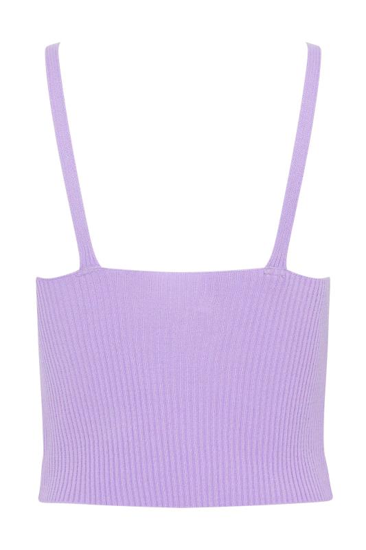 Petite Lilac Purple Knitted Cami Top | PixieGirl  7
