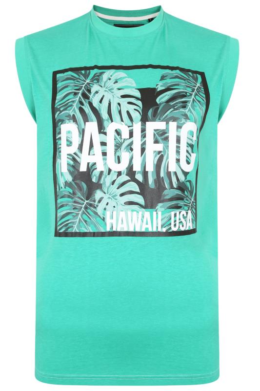 KAM Big & Tall Green Hawaii Vest 2