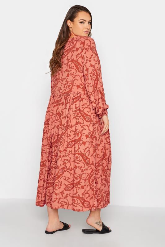 LIMITED COLLECTION Curve Pink Paisley Boho Maxi Dress 3