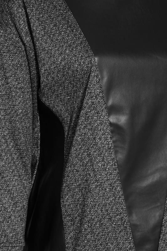Curve Grey Faux Leather Detail Sweatshirt_S.jpg