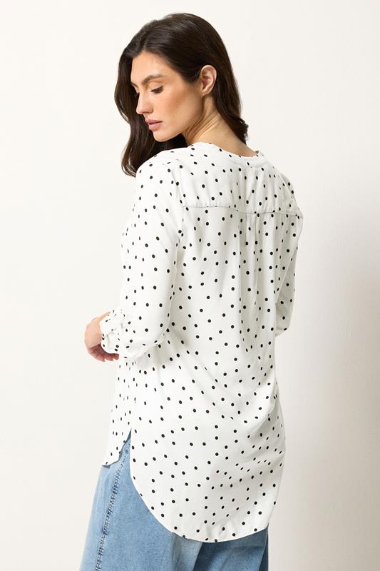 M&Co White & Black Polka Dot Shirt | M&Co 2
