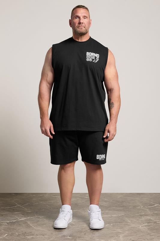 BDRNO Premium Big & Tall Black Printed Vest | BadRhino 4