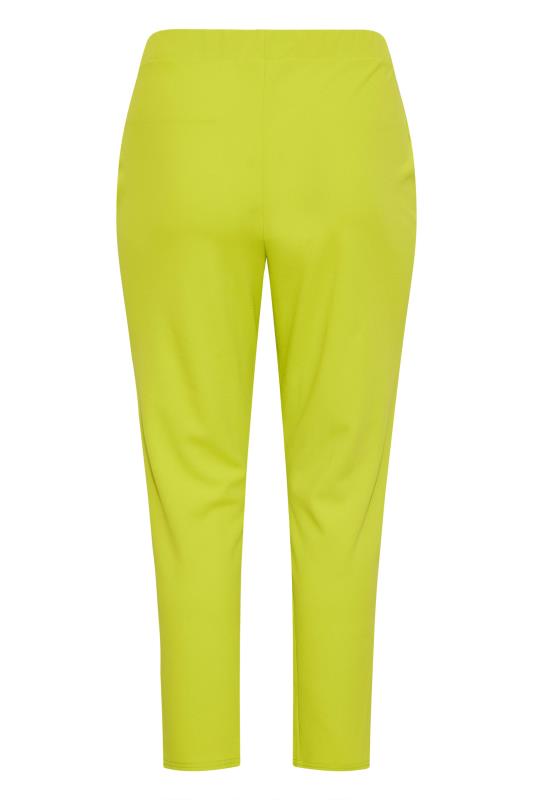 LIMITED COLLECTION Curve Sharp Green Split Hem Tapered Trousers_Y.jpg