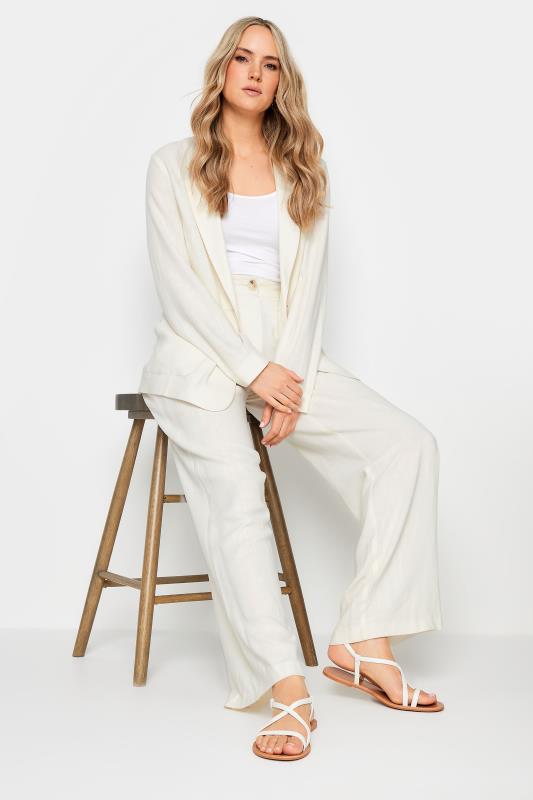 LTS Tall Women's White Linen Blazer | Long Tall Sally 3