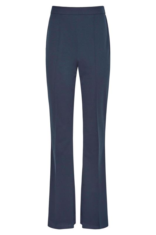 Tall Women's LTS Navy Blue Scuba Kick Flare Trousers | Long Tall Sally 4