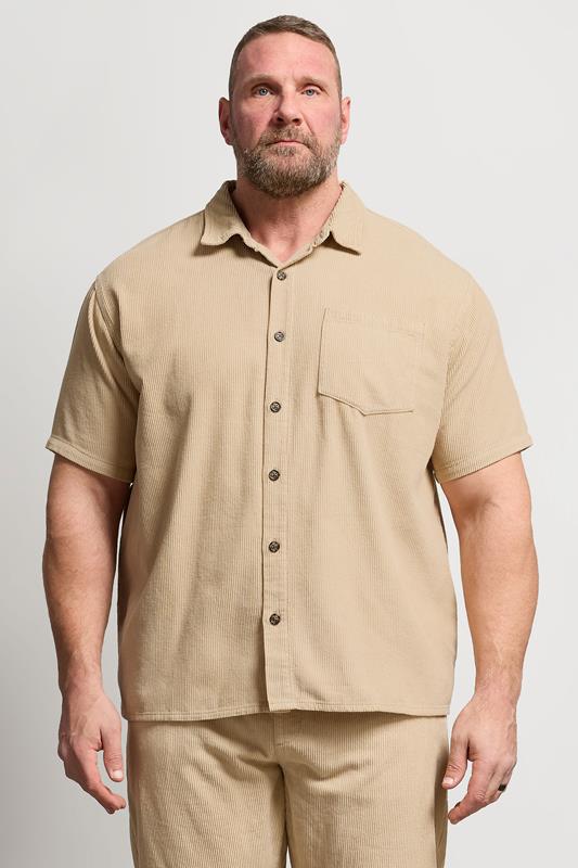  BadRhino Big & Tall Surchemise marron naturel en velours côtelé