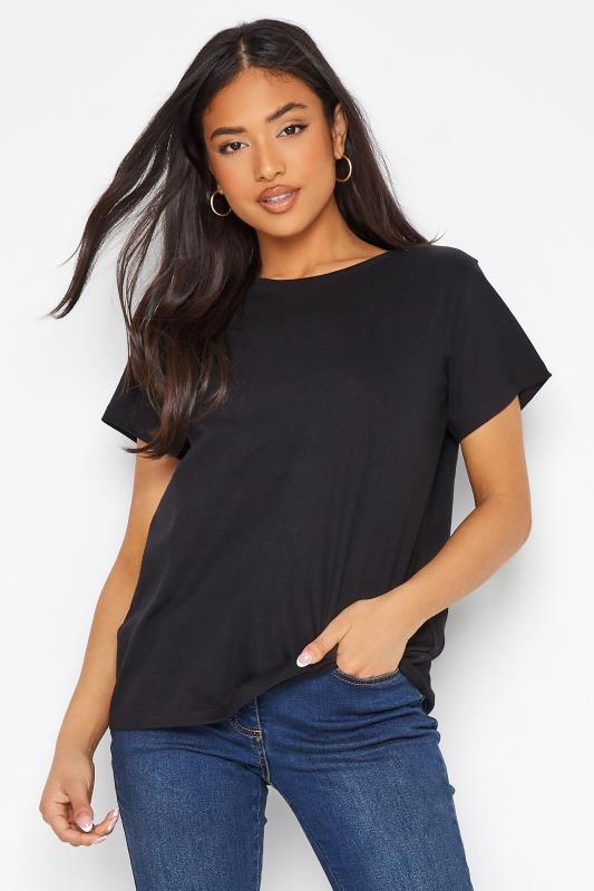 2 PACK Petite Black Stripe Basic T-Shirts | PixieGirl 3