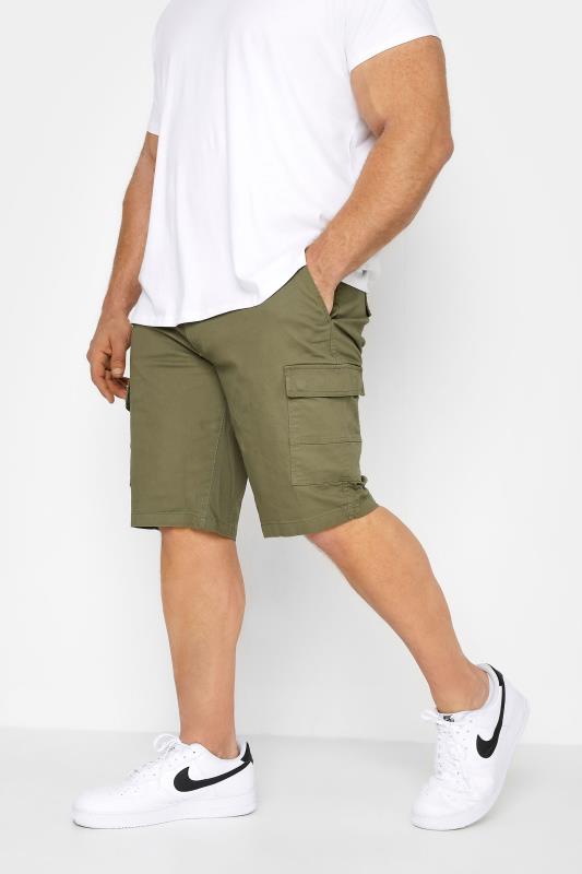 Men's  BadRhino Khaki Stretch Cargo Shorts