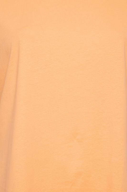 LIMITED COLLECTION Curve Orange Oversized Side Split T-shirt | Yours Clothing  7