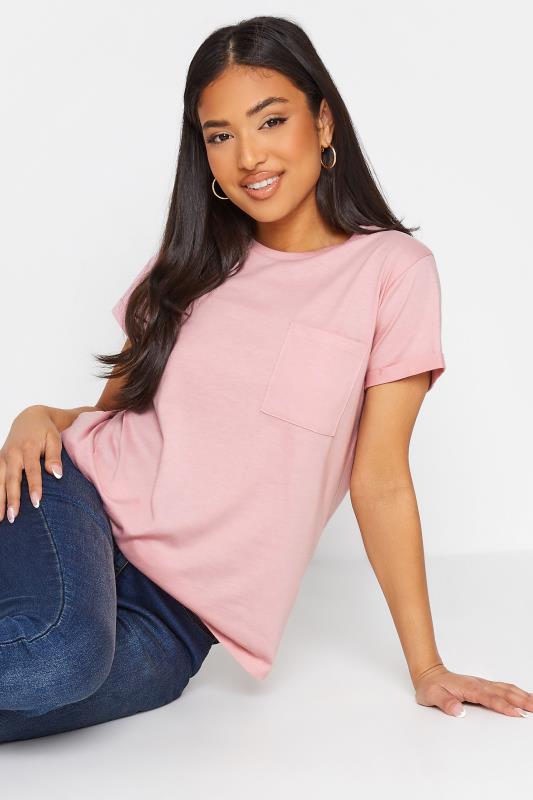 Petite Pink Short Sleeve Pocket T-Shirt | PixieGirl  3