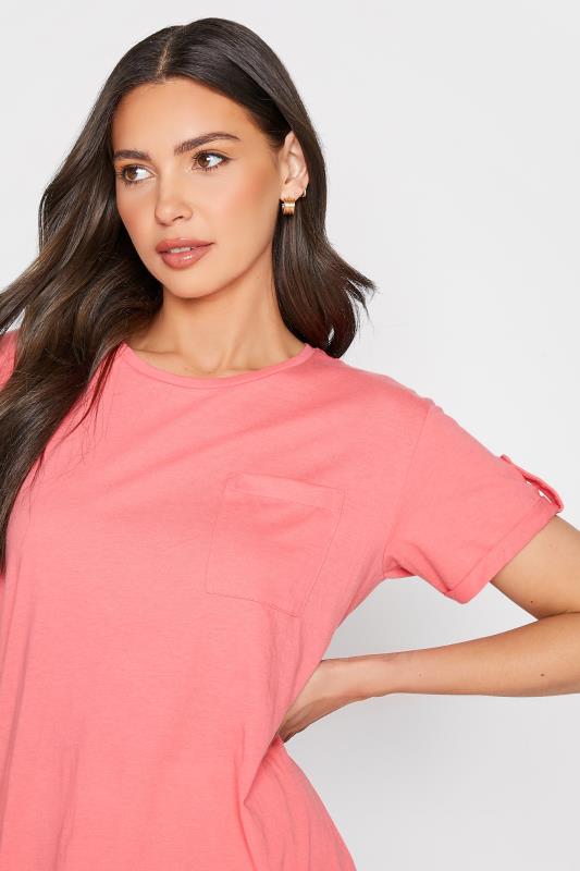 LTS Tall Coral Pink Short Sleeve Pocket T-Shirt 4