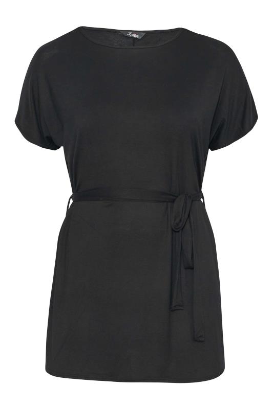 LIMITED COLLECTION Curve Black Waist Tie Top_X.jpg