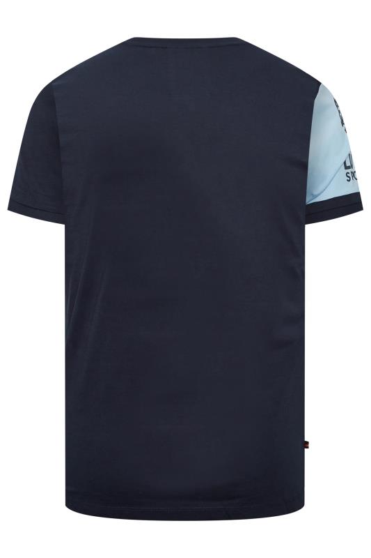 LUKE 1977 Big & Tall Navy Blue Dave Barton T-Shirt | BadRhino 4