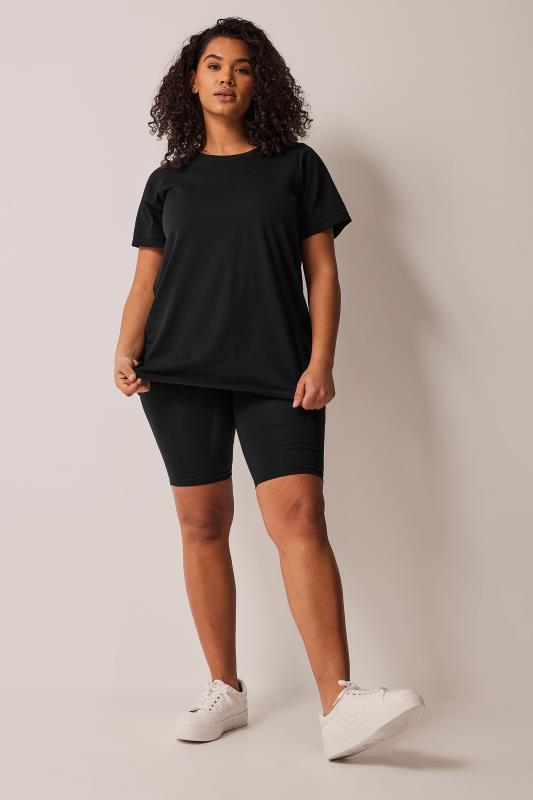 EVANS Plus Size Black Essential T-Shirt | Evans 3