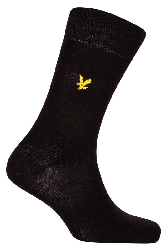 LYLE & SCOTT 5 PACK Black Branded Crew Socks 2