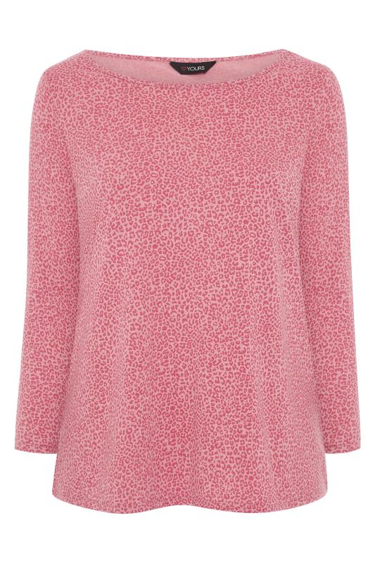 Pink Leopard Print Long Sleeve T-Shirt_F.jpg