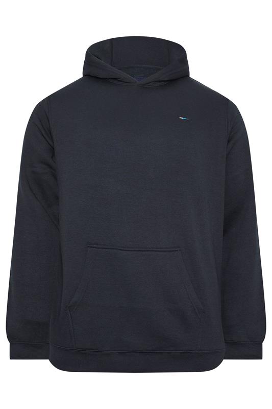 BadRhino Big & Tall Navy Blue Front Pocket Hoodie | BadRhino 5