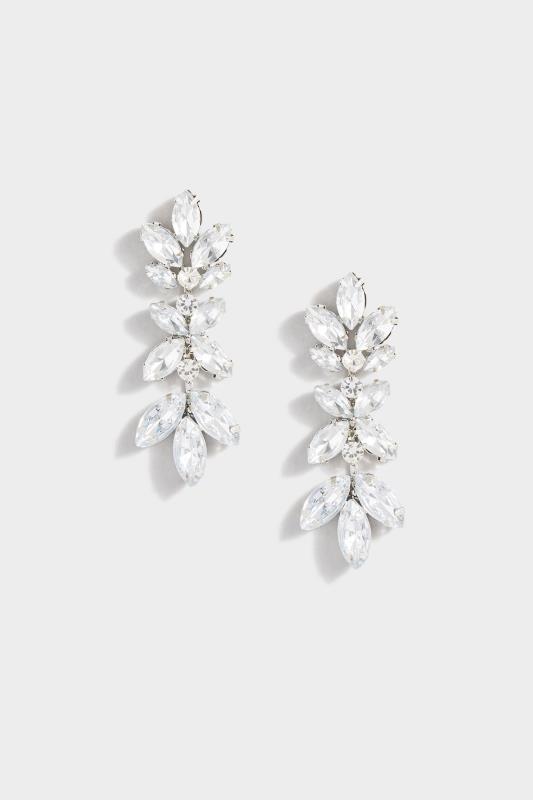 Silver Diamante Leaf Long Earrings_153812.jpg