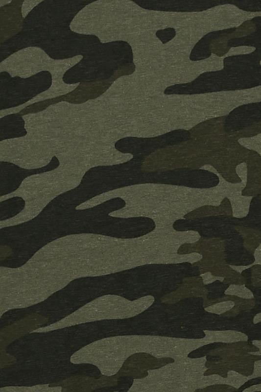 BadRhino Green Camo Print Crew Neck T-Shirt | BadRhino 3