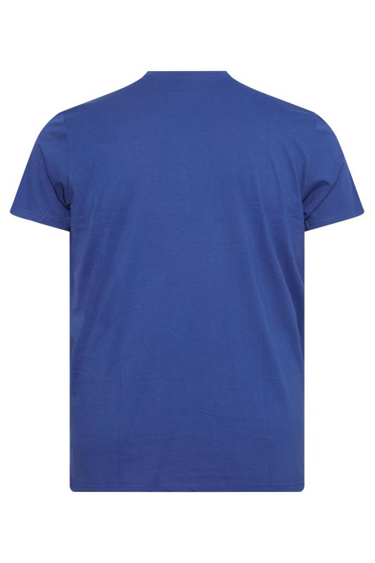 BadRhino Big & Tall Royal Blue Plain T-Shirt_BK.jpg