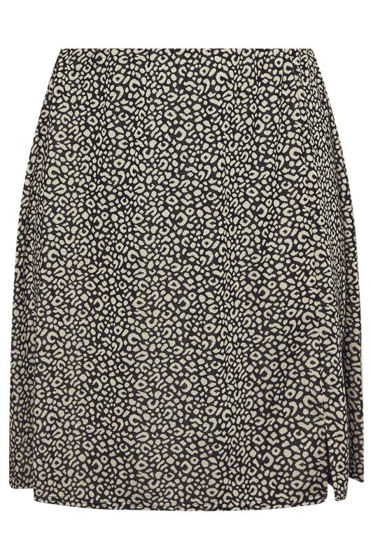 YOURS Plus Size Natural Brown Leopard Print Mini Skirt | Yours Clothing  5