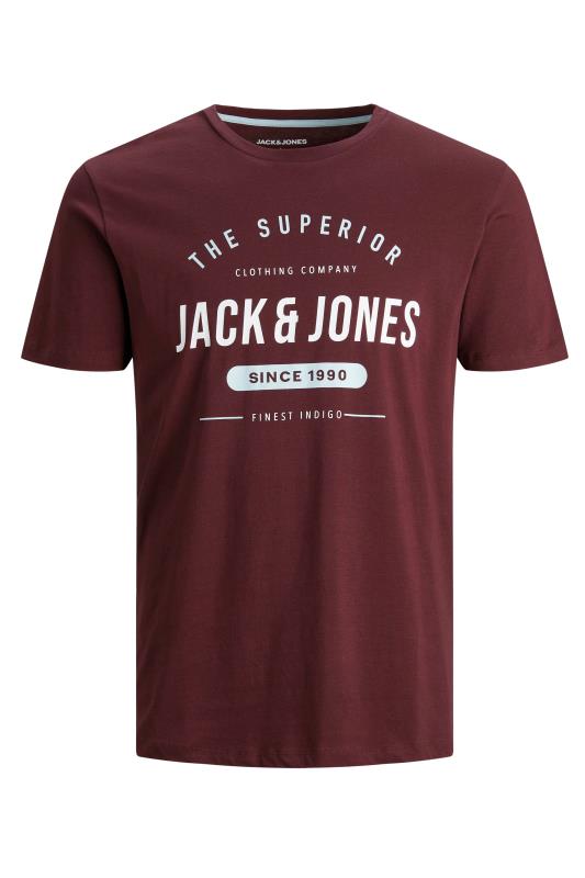 JACK & JONES Burgundy Herro T-Shirt_F.jpg