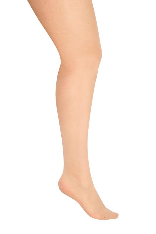 Plus Size Nude High Waist Seamed Tights | Yours Clothing  4