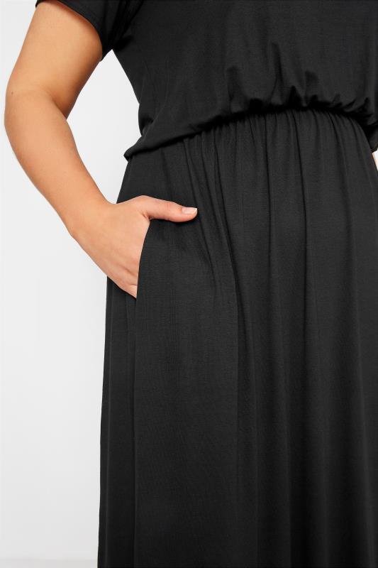 YOURS LONDON Plus Size Black Pocket Dress | Yours Clothing 5