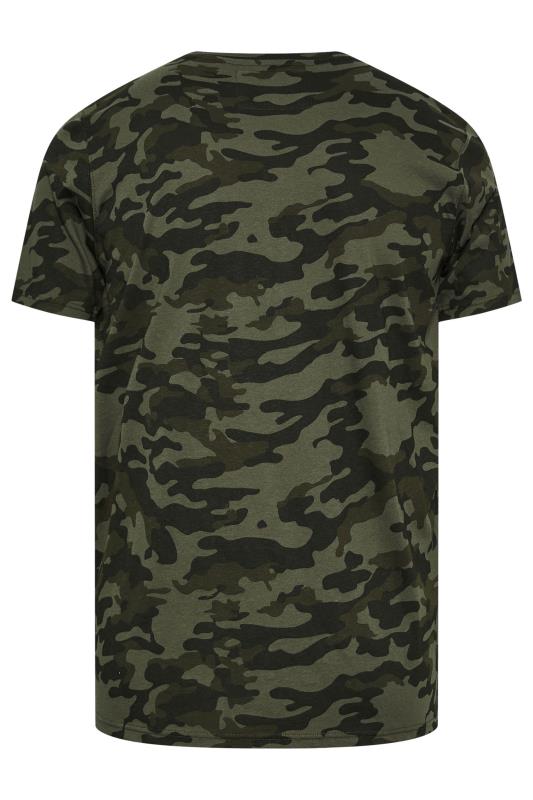 BadRhino Green Camo Print Crew Neck T-Shirt | BadRhino 5