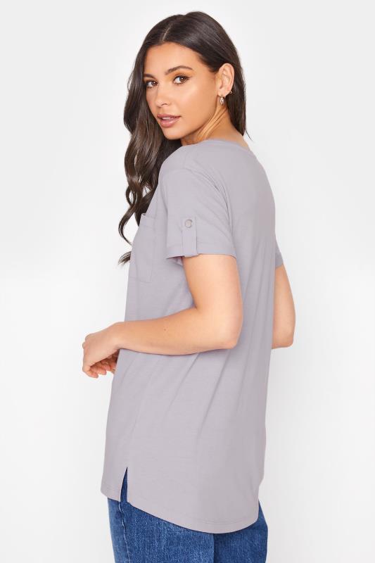 LTS Tall Grey Short Sleeve Pocket T-Shirt 3