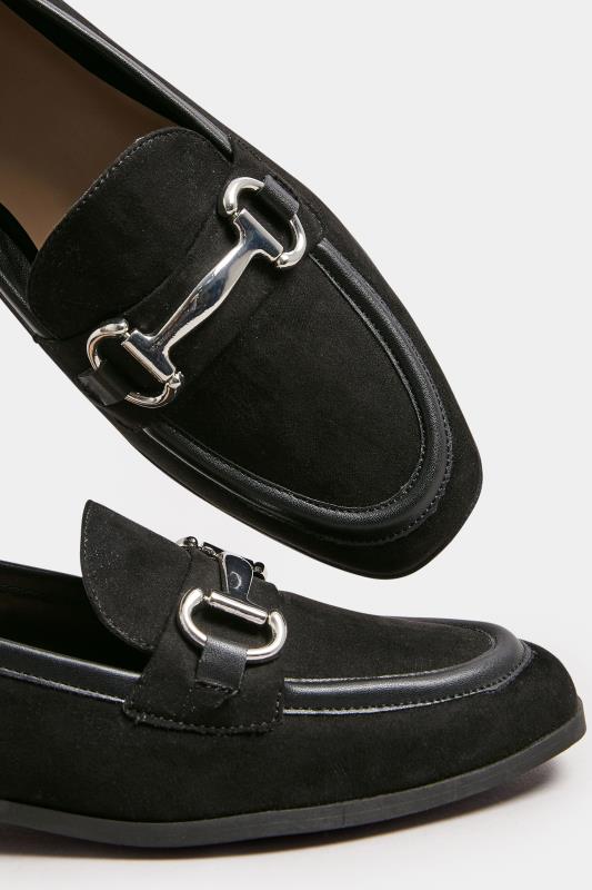 Black Snaffle Loafer In Wide E Fit | Yours Clothing 5