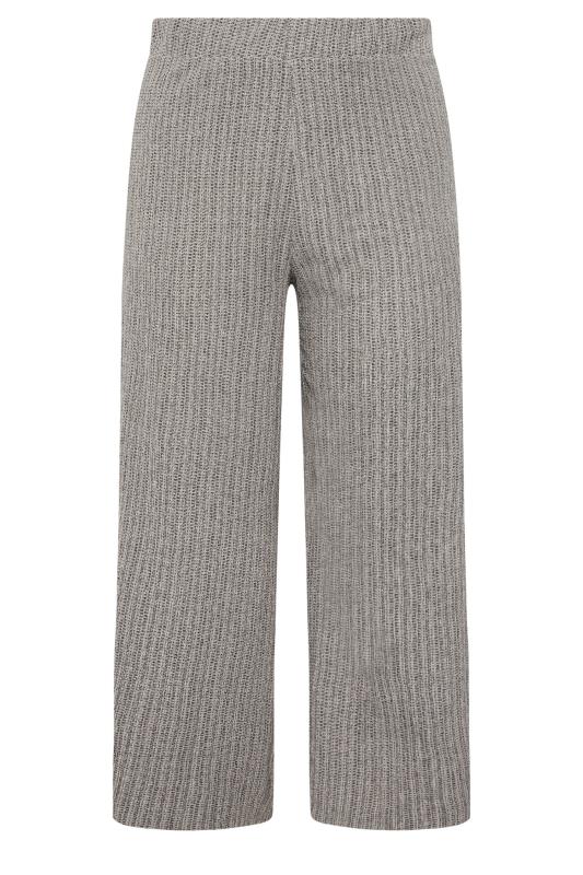 YOURS Plus Size Grey Wide Leg Trousers | Yours Clothing 5