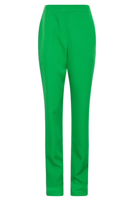 LTS Tall Bright Green Scuba Slim Leg Trousers 3