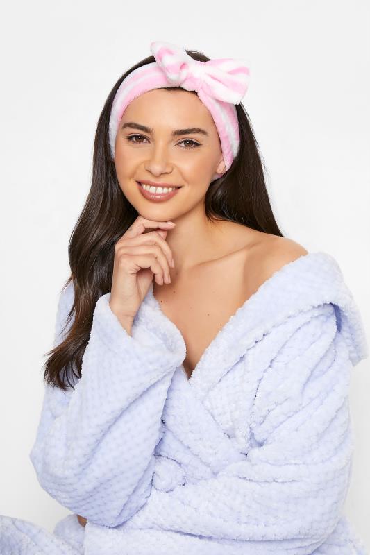 Pink Stripe Beauty Headband 2