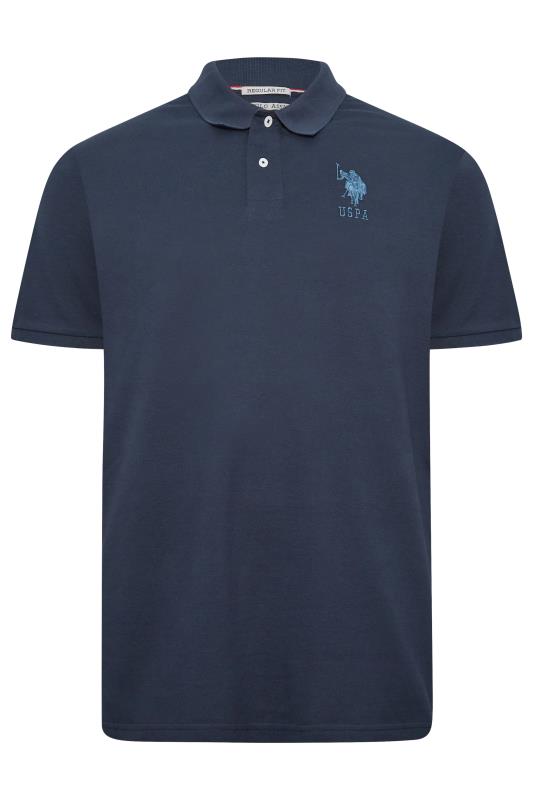 U.S. POLO ASSN. Big & Tall Navy Blue Player 3 Logo Polo Shirt | BadRhino 4