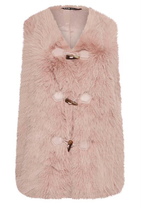 YOURS Plus Size Pink Faux Fur Gilet | Yours Clothing 7