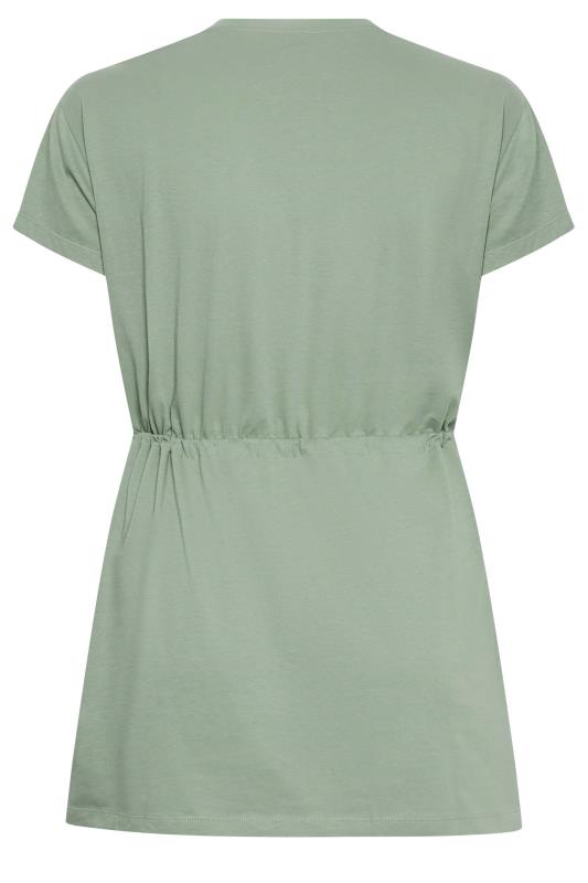 LIMITED COLLECTION Plus Size Green Toggle Tunic Top | Yours Clothing 7