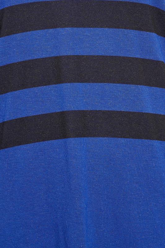 YOURS LUXURY Plus Size Blue Striped Top | Yours Clothing 8